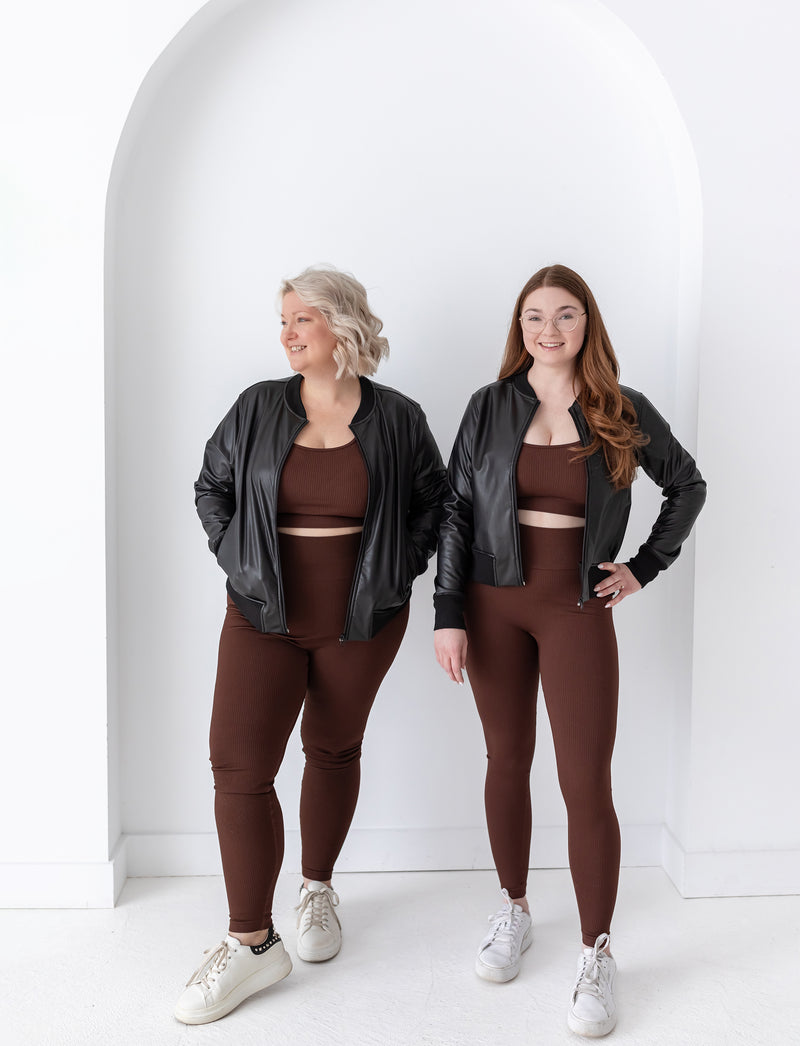 LADIES SEAMLESS RIB LEGGING