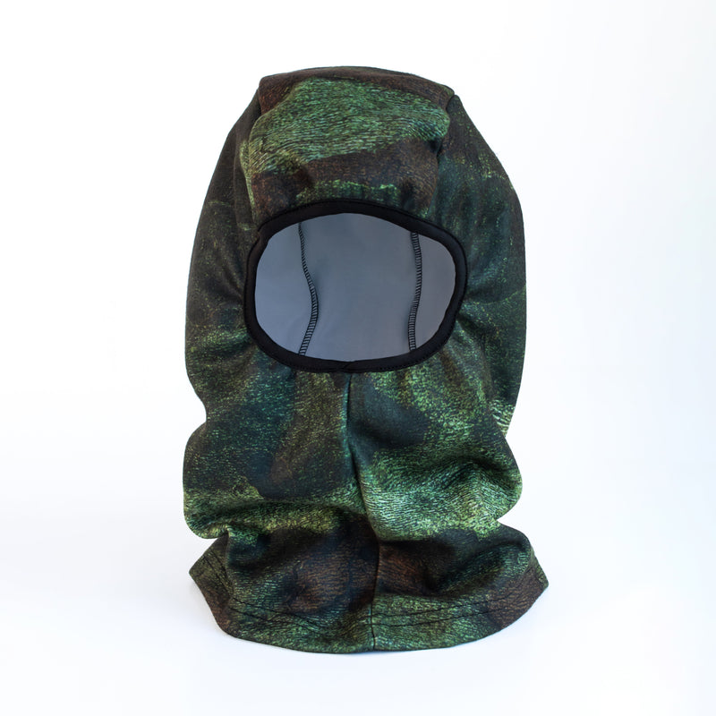 Moss Green Bark Camo Fleece Balaclava