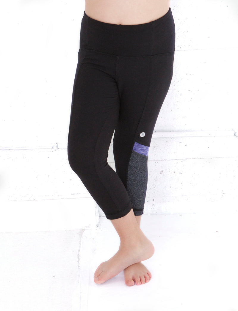 GIRLS 2-6 ATHLETIC YOGA CAPRI LEGGING