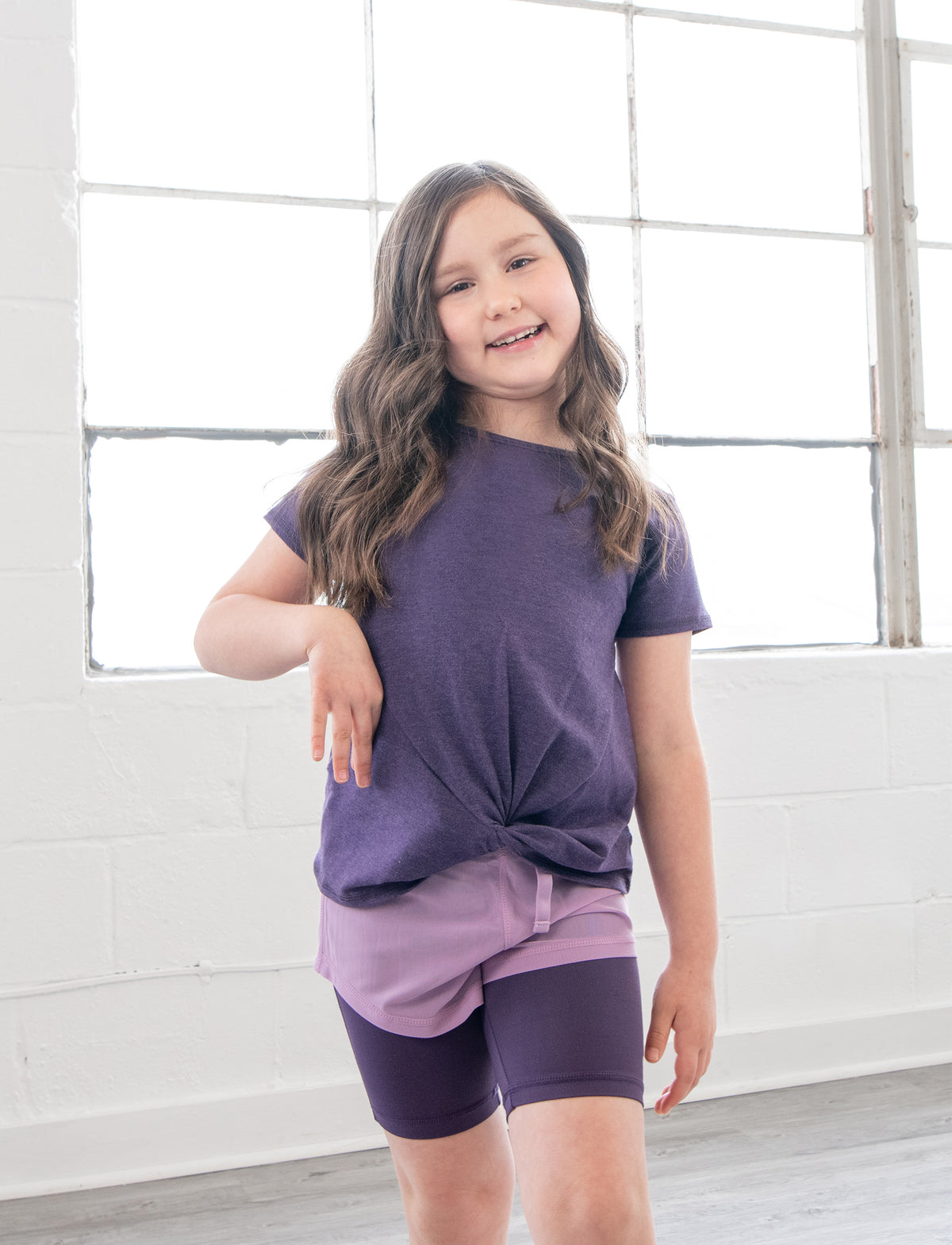 GIRLS 2-6 KNOTTED T-SHIRT