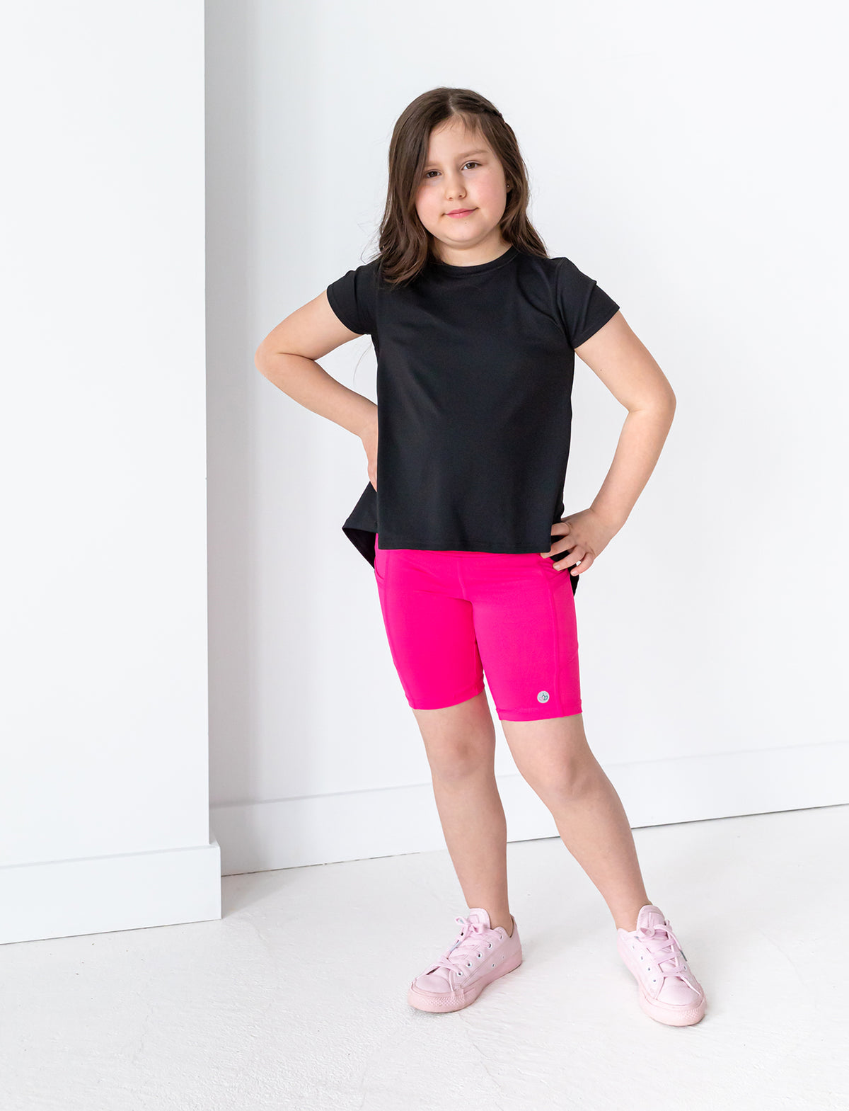 GIRLS 2-6 BIKE SHORT W/ POCKETS