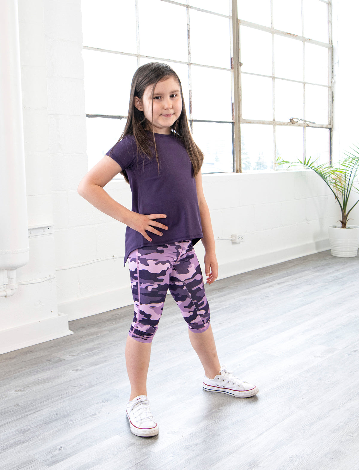 GIRLS 2-6 ALLOVER PRINT CAPRI LEGGING