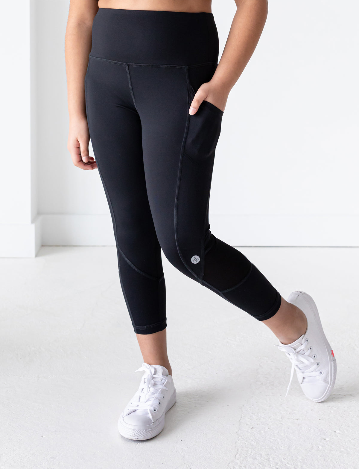 GIRLS 2-6 CARBON CAPRI