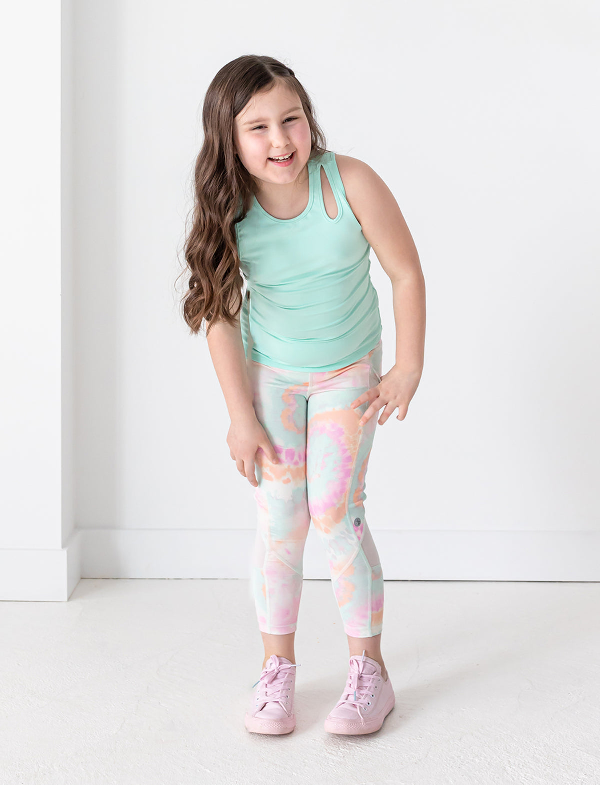 GIRLS 2-6 CARBON CAPRI