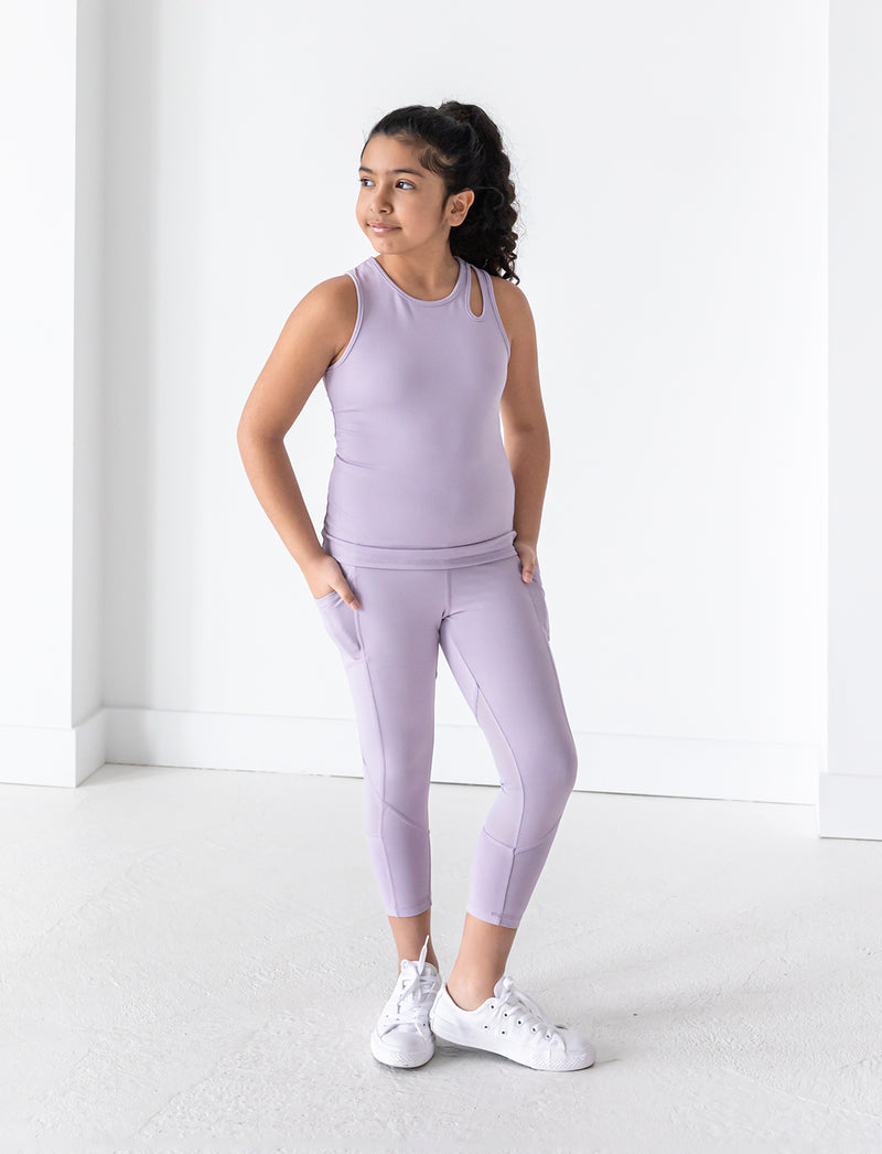 GIRLS 2-6 CARBON CAPRI