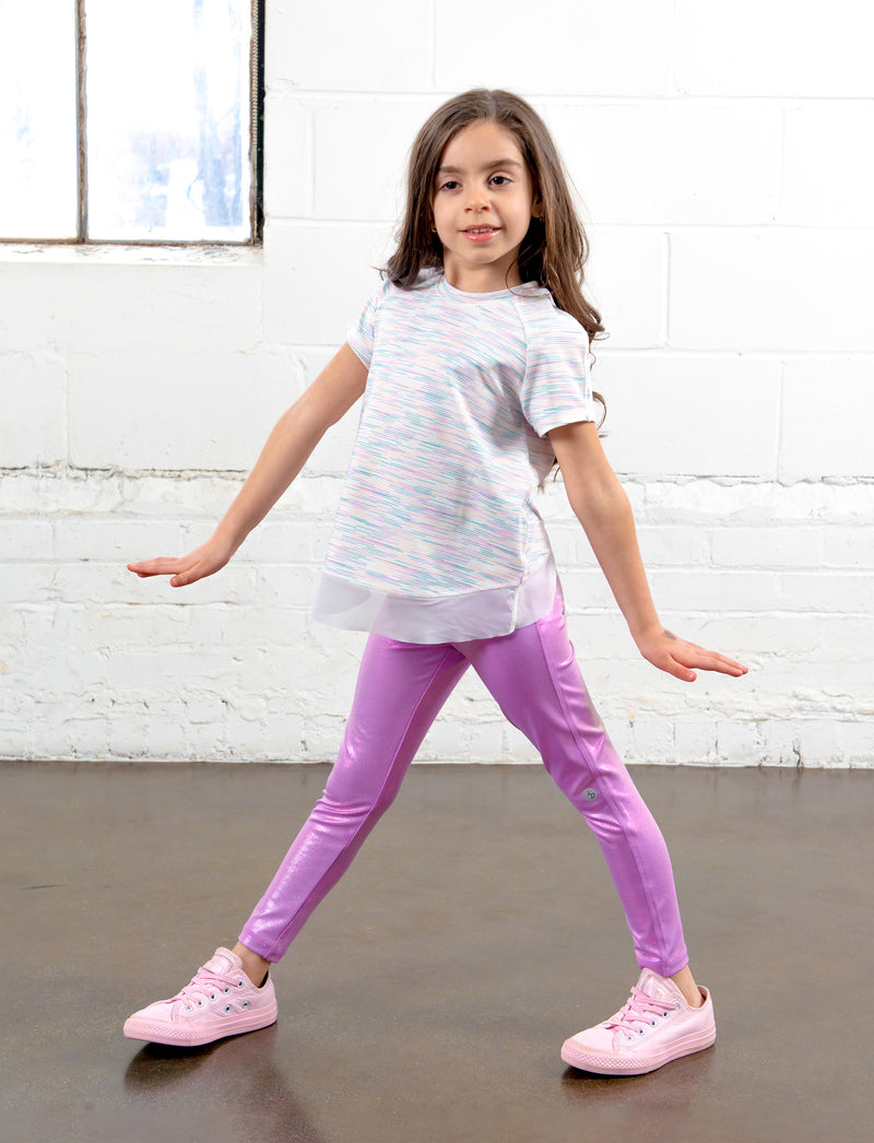 GIRLS 2-6 IRIDESCENT LEGGINGS