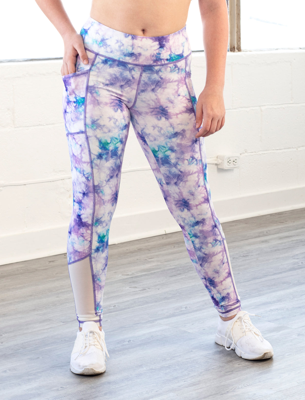 GIRLS PRINTED SIDE POCKET LEGGING