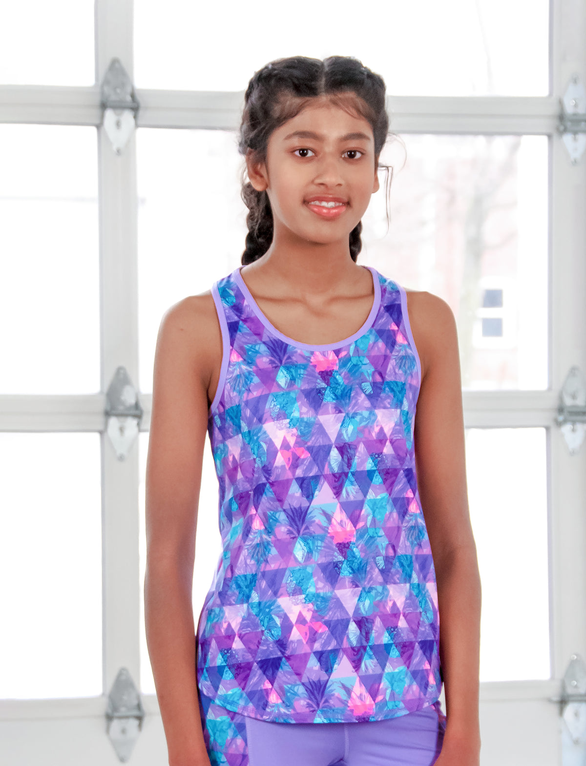 GIRLS SCOOPED RACERBACK TANK