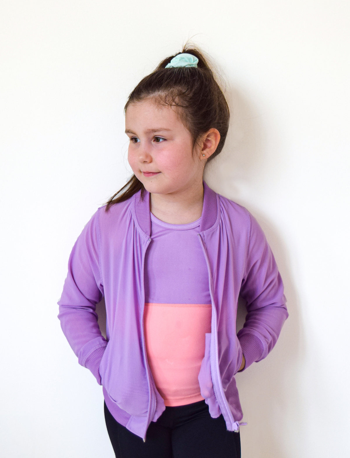 GIRLS 2-6 ON THE GO MESH BOMBER