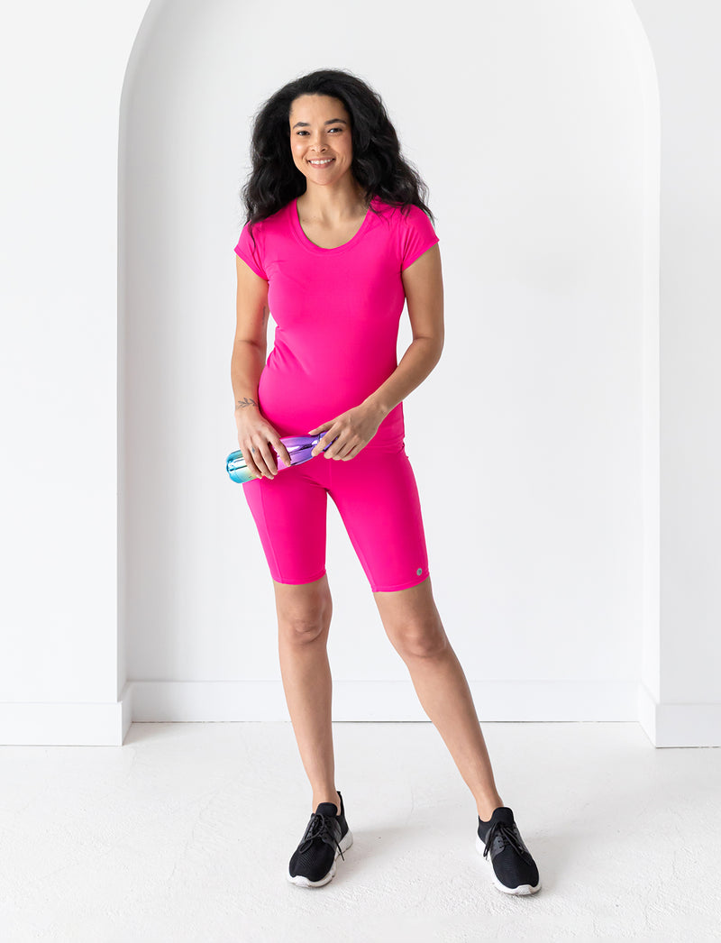 LADIES BIKE SHORT W/ POCKETS