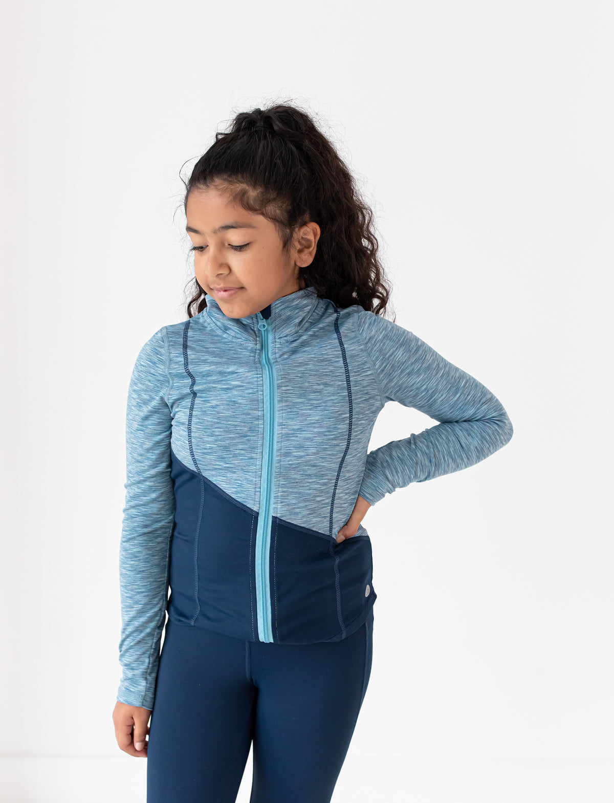 GIRLS 2-6 CUT N SEW CLASSIC YOGA JACKET