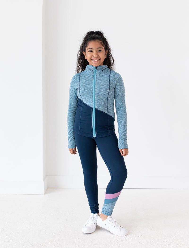 GIRLS 2-6 CUT N SEW CLASSIC YOGA JACKET