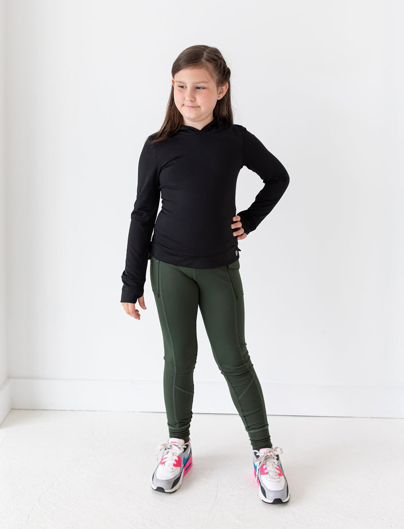 GIRLS 2-6 CARGO POCKET LOUNGE LEGGING