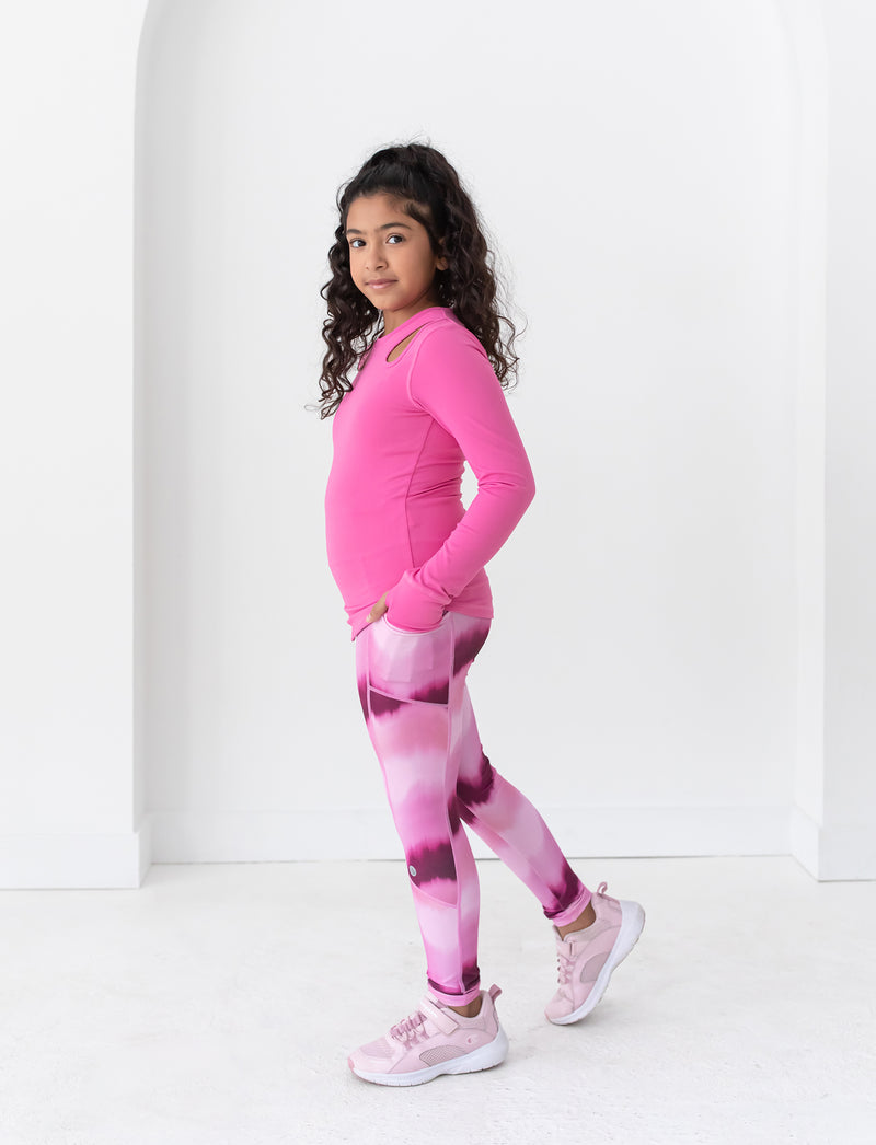 GIRLS 2-6 SIDE POCKET LEGGING