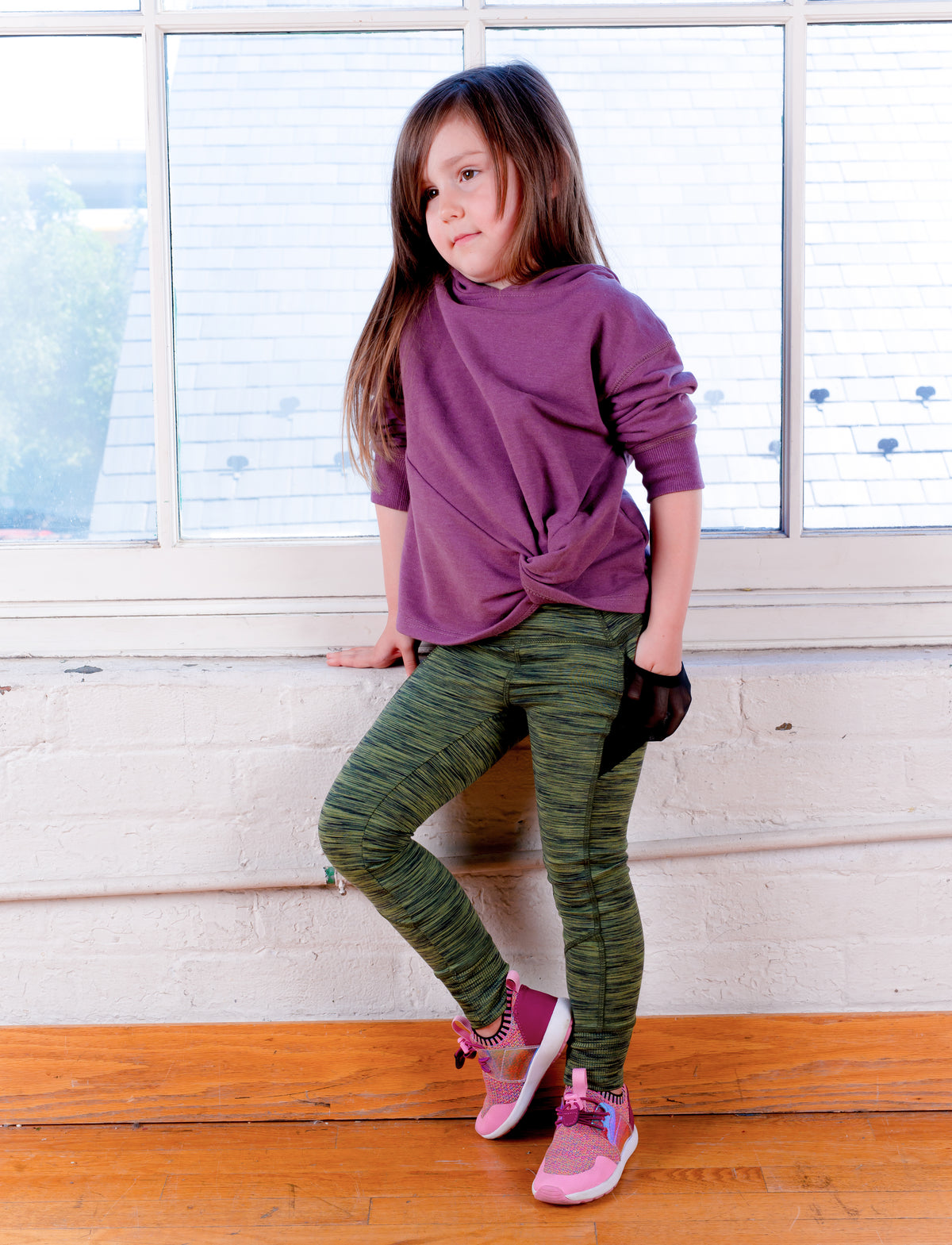 GIRLS 2-6 SIDE POCKET LEGGING