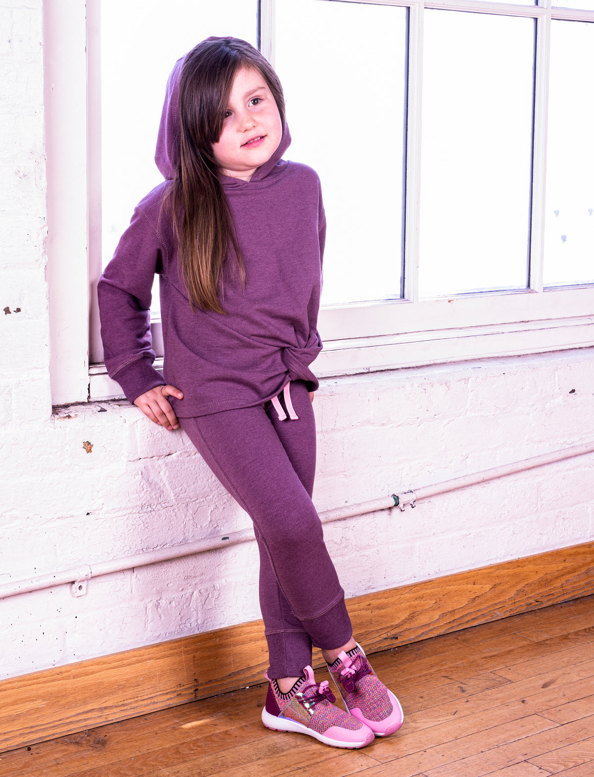 GIRLS 2-6 KNOTTED SWEATSHIRT