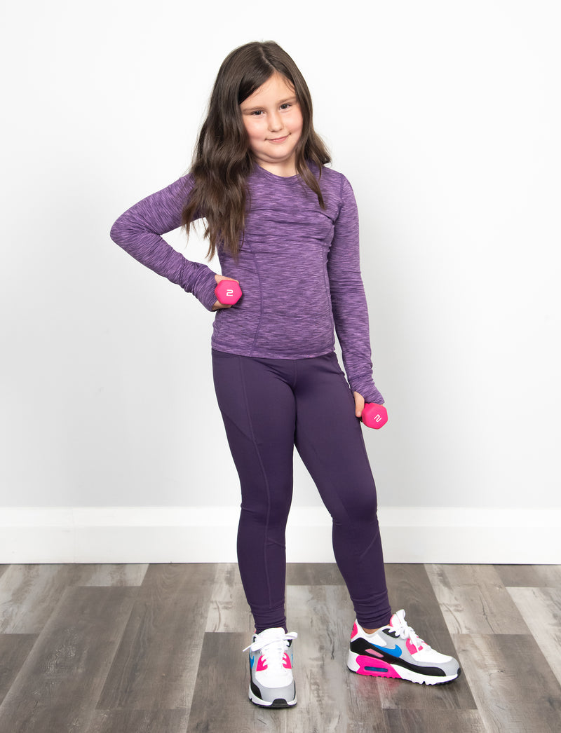 GIRLS 2-6 LOUNGE LEGGING W/ SIDE POCKET