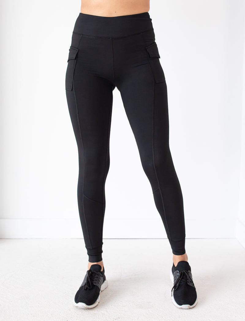 LADIES CARGO POCKET LOUNGE LEGGING