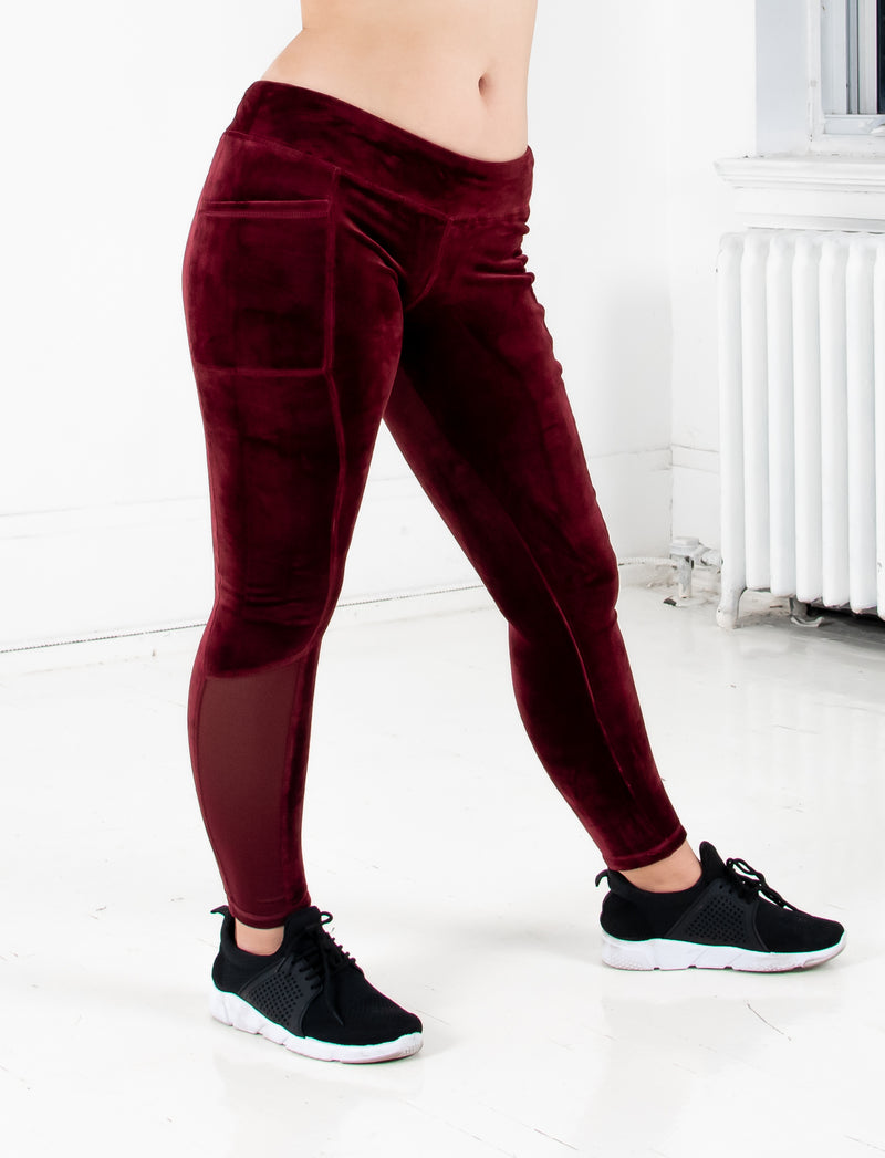 GIRLS VELVET CUT AND SEW LEGGING