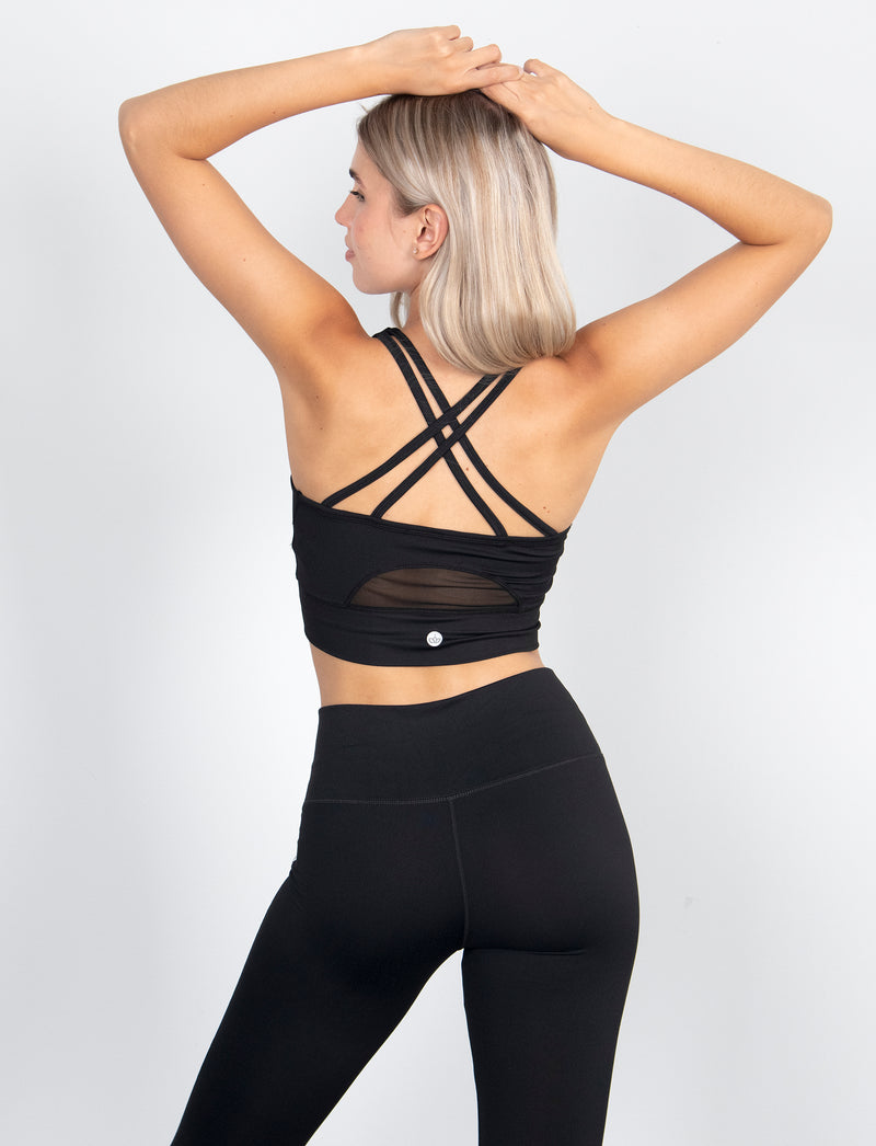 LADIES HIGH NECK ACTIVE CROP