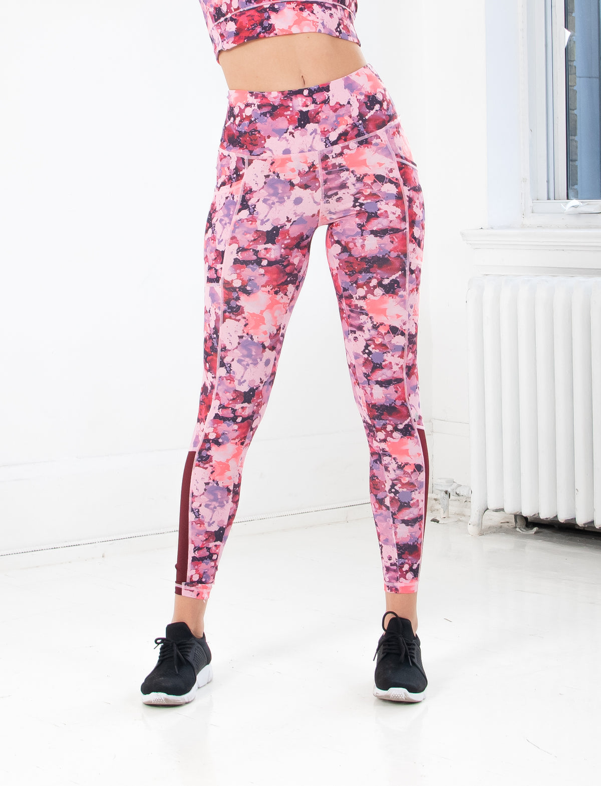 LADIES PRINTED SIDE POCKET LEGGING