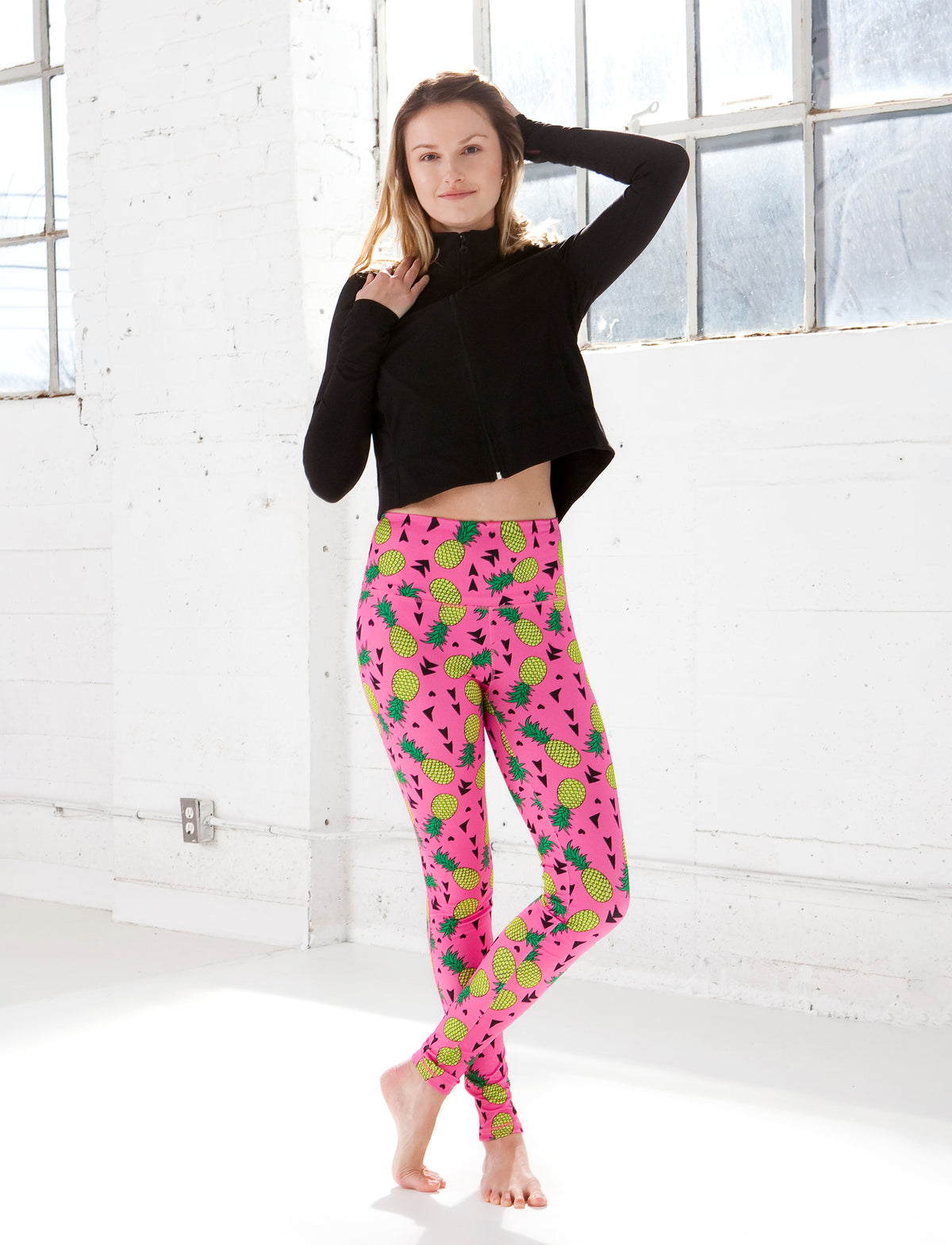 LADIES HIGH RISE NOVELTY LEGGING