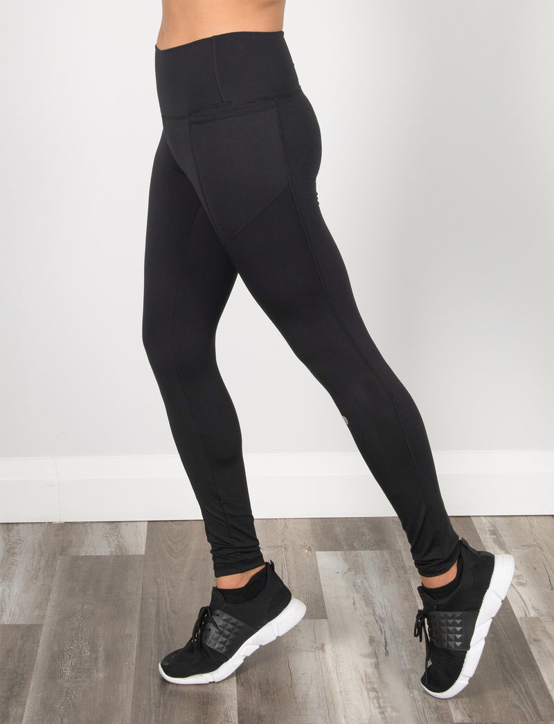 LADIES HIGH RISE SIDE POCKET LEGGING (SIZES XS TO XXL)