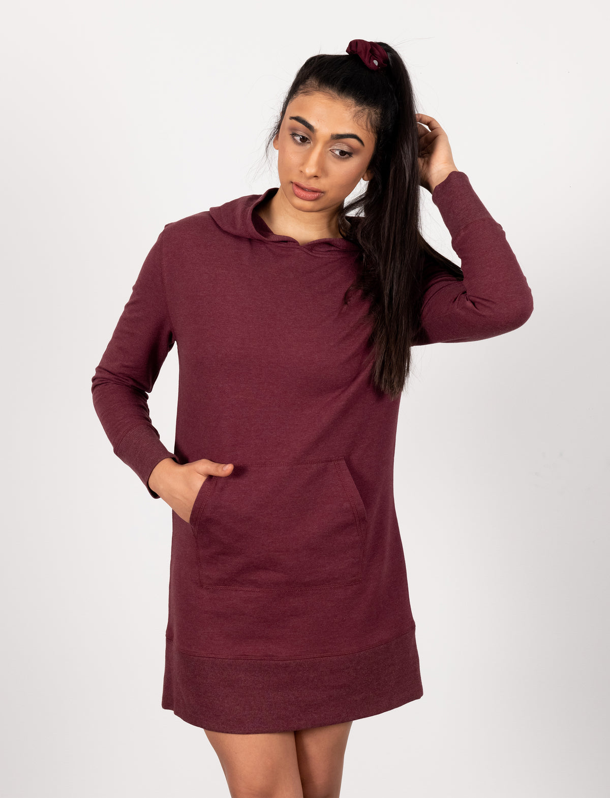 LADIES HOODED TUNIC DRESS