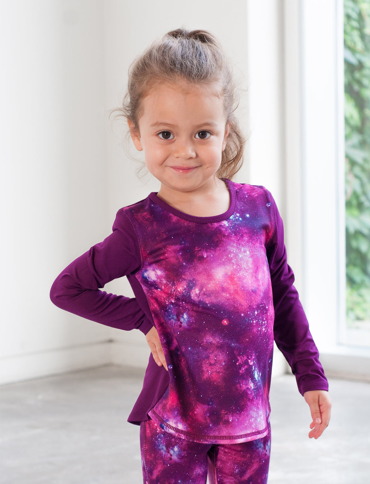 GIRLS 2-6 LONG SLEEVE ACTIVE TEE