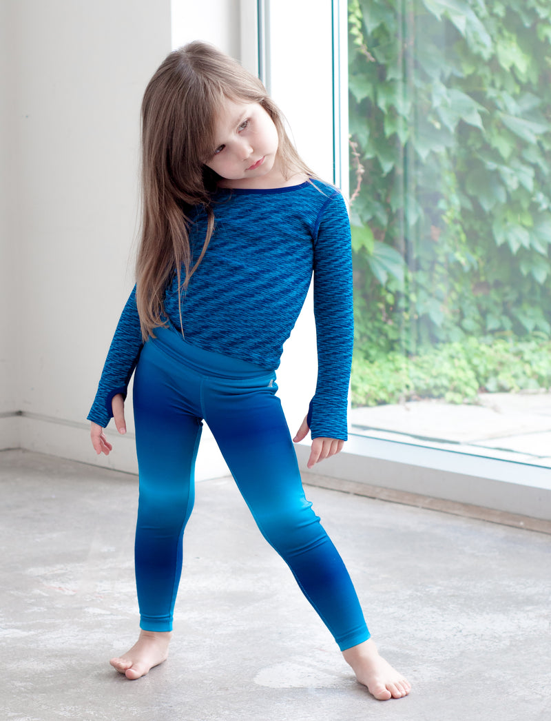 GIRLS 2-6 SEAMLESS WARM UP T