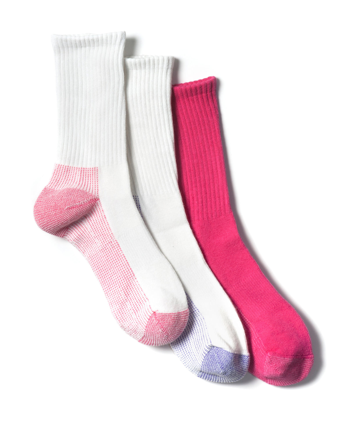 GIRLS 3 PACK CREW SPORT SOCKS