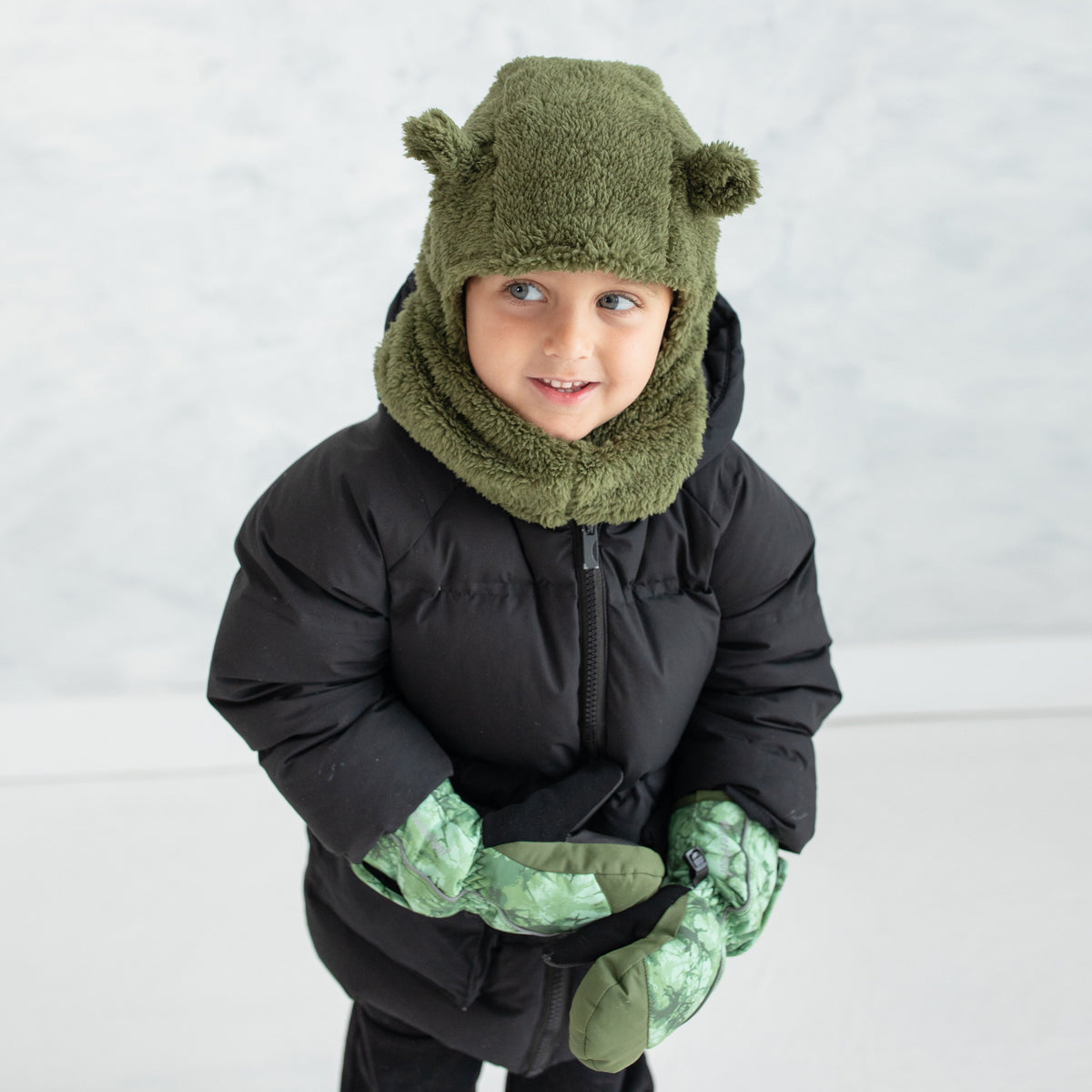 Little Boy's Camo Tie Dye Mittens