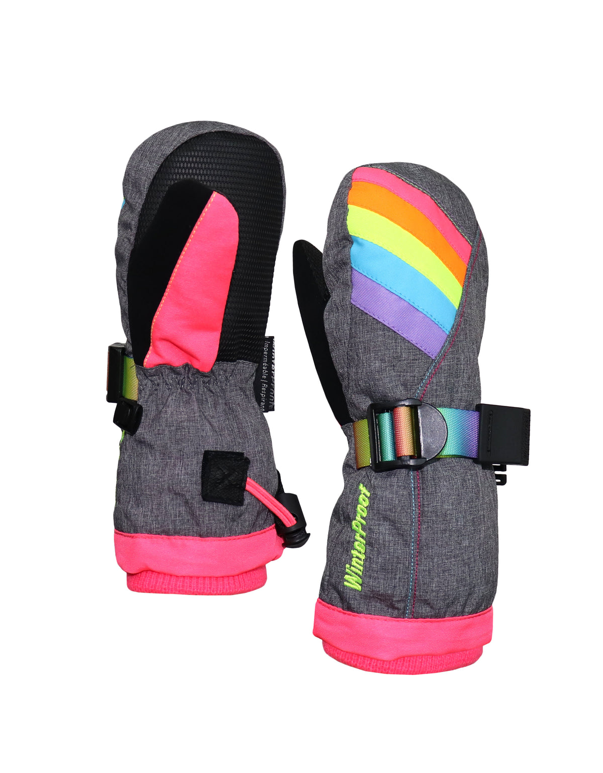 GIRLS 2-6X RAINBOW MITTEN