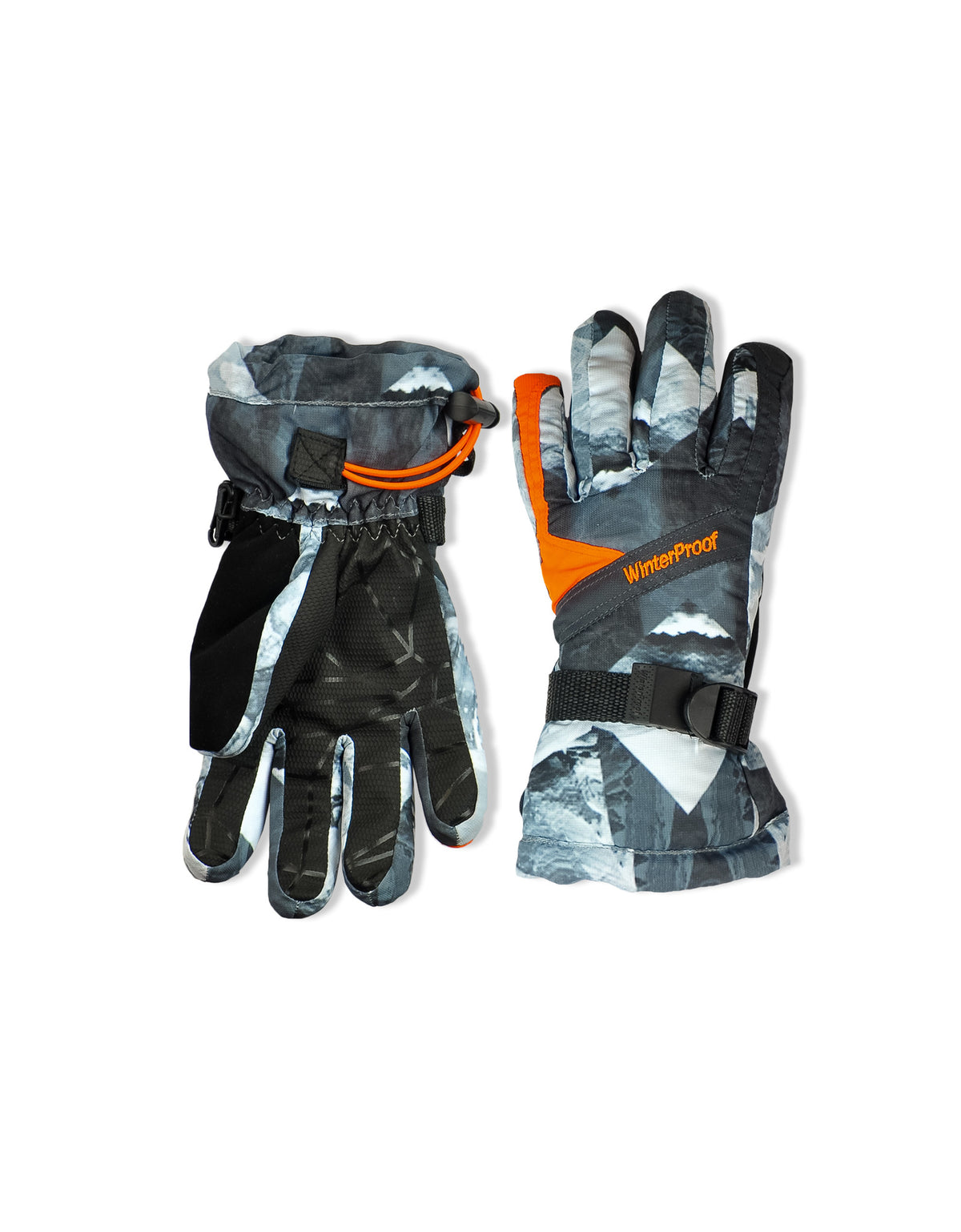 BOY'S 4-16 SKI GLOVE W/ ICEBERG PRINT