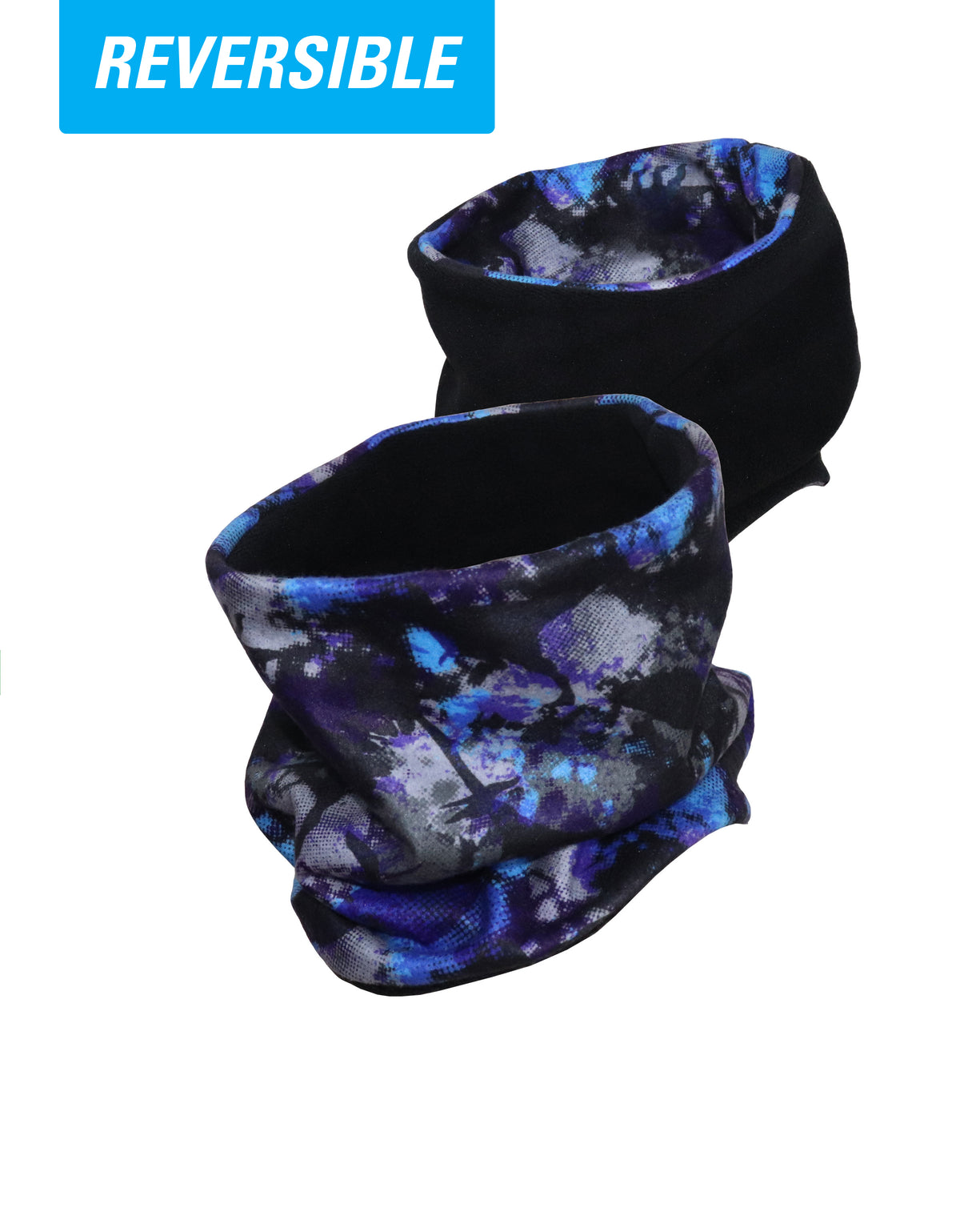 BOYS PRINTED REVERSIBLE FLEECE NECK WARMER