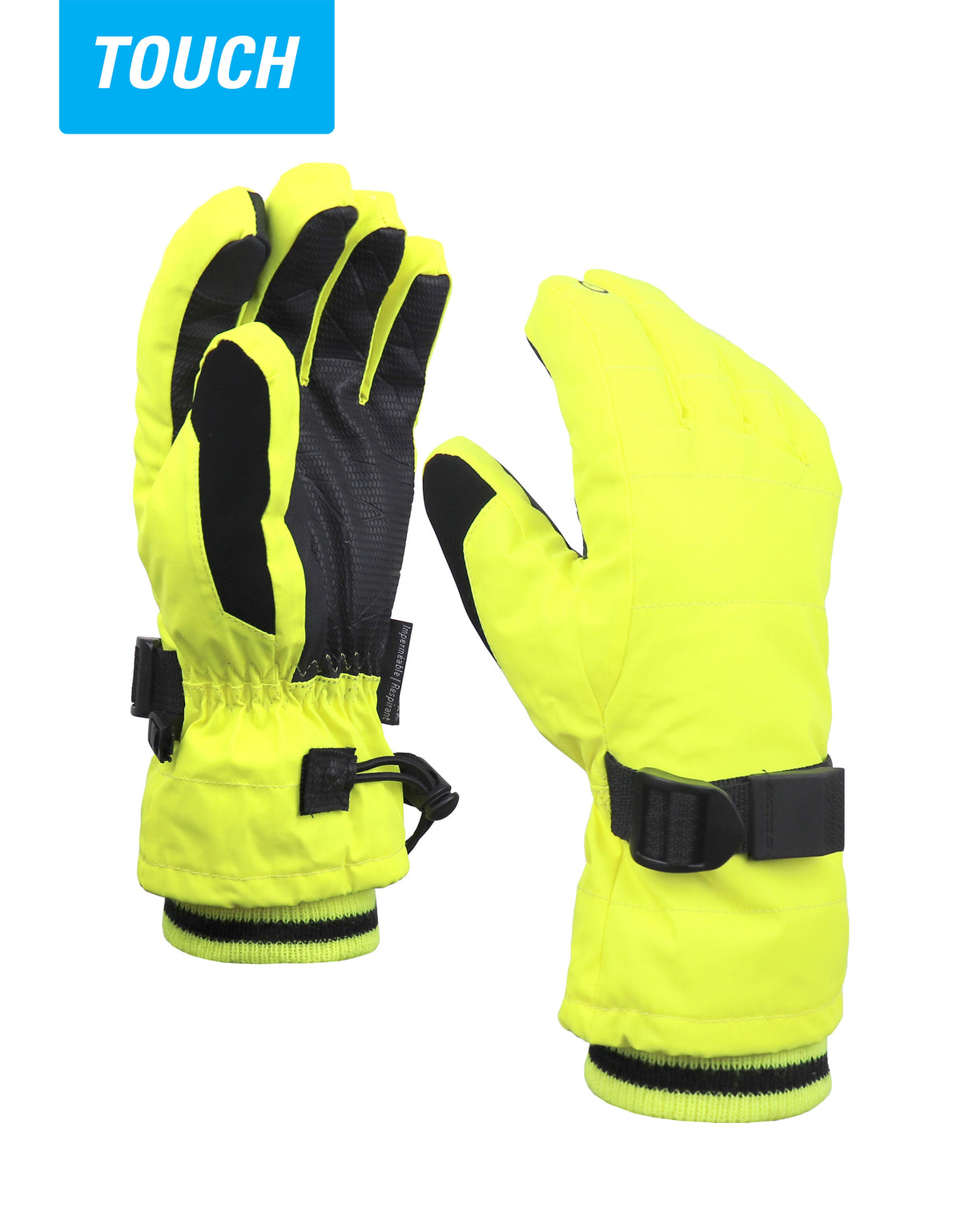 BOYS 4-16 TOUCH REFLECTIVE PUFFER SKI GLOVE