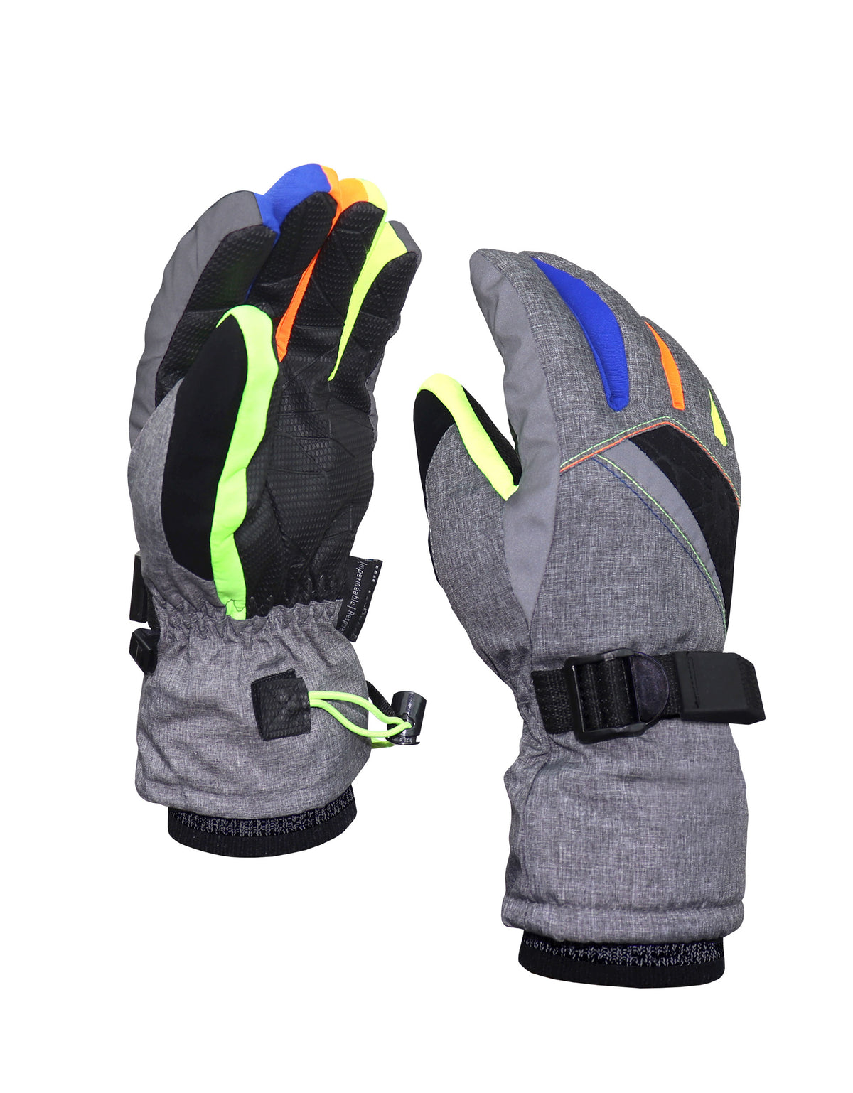 BOYS 4-16 COLOR BLOCKED DEBOSSED NEOPRENE SKI GLOVE